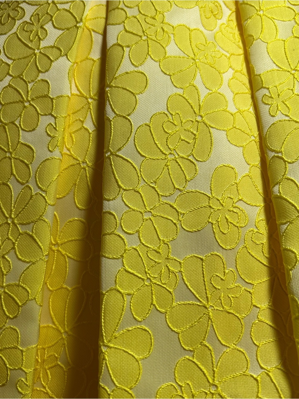 Halogen® × Atlantic-Pacific Jacquard Pleat Skirt, Medium, YELLOW LIGHT - Picture 12 of 16